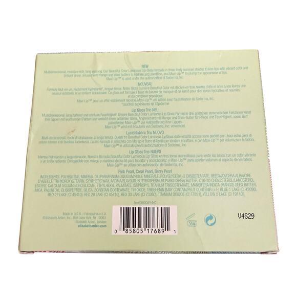 Elizabeth Arden New York Sunkissed Pearls Lip Gloss Trio New Sealed - Picture 3 of 3